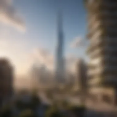 Aeternitas Tower and Its Community Impact A panoramic view showcasing the impact of Aeternitas Tower on its surroundings