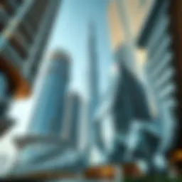 Architectural view of AG Tower in JLT