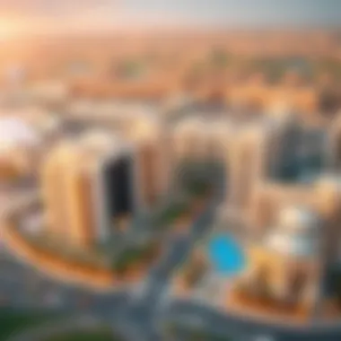 Residential Elegance at Al Badia Festival City Panoramic view of Al Badia Festival City's residential areas