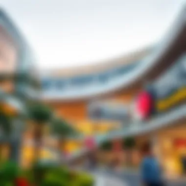 Architectural design of Al Bawadi Mall showcasing modern aesthetics