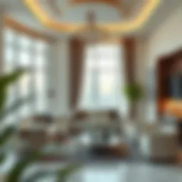 Elegant living room interior in Al Khail Gate