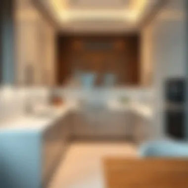 Contemporary Kitchen Features in Al Khail Gate Modern kitchen with high-end appliances in Al Khail Gate