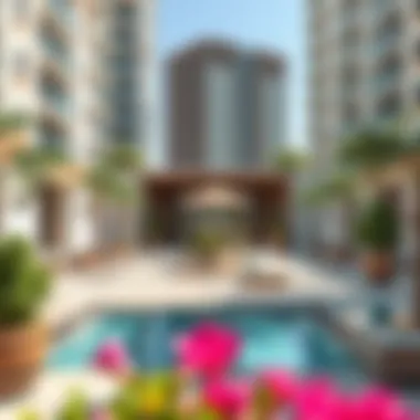 Community amenities at Al Nahda Canary Building 1