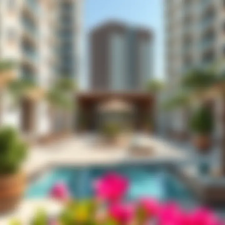 Community amenities at Al Nahda Canary Building 1