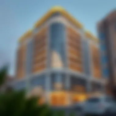 Luxurious exterior view of Al Nahda Canary Building 1