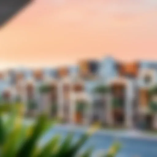 Scenic view of Al Waraqa neighborhood showcasing modern architecture