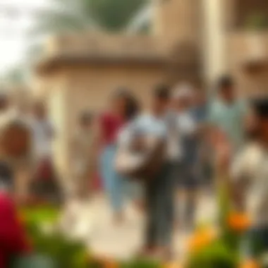 Cultural Richness in Al Wasl Village Cultural event celebration in Al Wasl Village, showcasing local traditions and community spirit