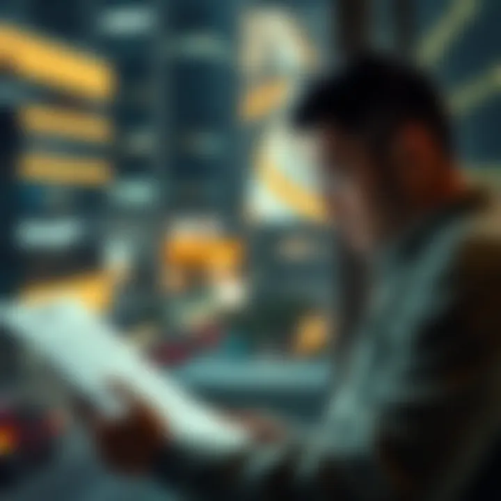 Analyzing Your Credit Report for Financial Insight Person analyzing a credit report