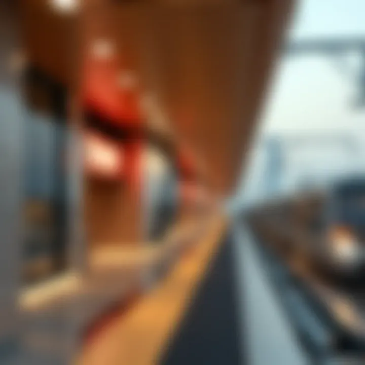 Exterior View of a Red Line Metro Station in Dubai Dubai Red Line Metro Station Exterior