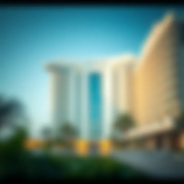 Architectural Masterpiece of Andaz Palm Jumeirah Architectural design of Andaz Palm Jumeirah emphasizing its unique structure.