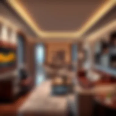 Luxurious Suite Interior at Andaz Palm Jumeirah Interior of a luxurious suite at Andaz Palm Jumeirah highlighting modern decor.