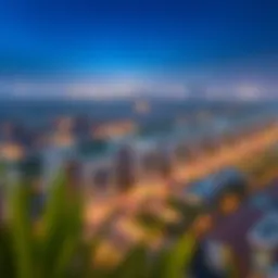 Aerial view of Arjan Al Barsha South 3 showcasing residential and commercial properties.