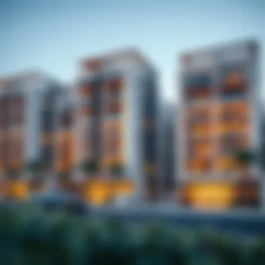 Modern architectural design of residential buildings in Arjan Al Barsha South 3.