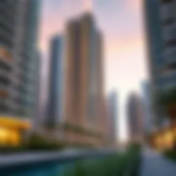 Stunning view of Armada 3 residential tower in JLT