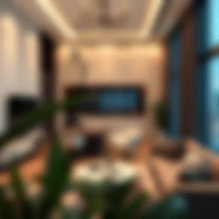 Modern Apartment Interiors in Dubai Elegant interior of a modern apartment in Dubai