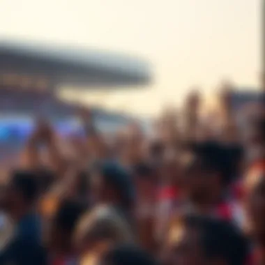 Exciting Match Day Crowd Cheering Exciting match day crowd cheering