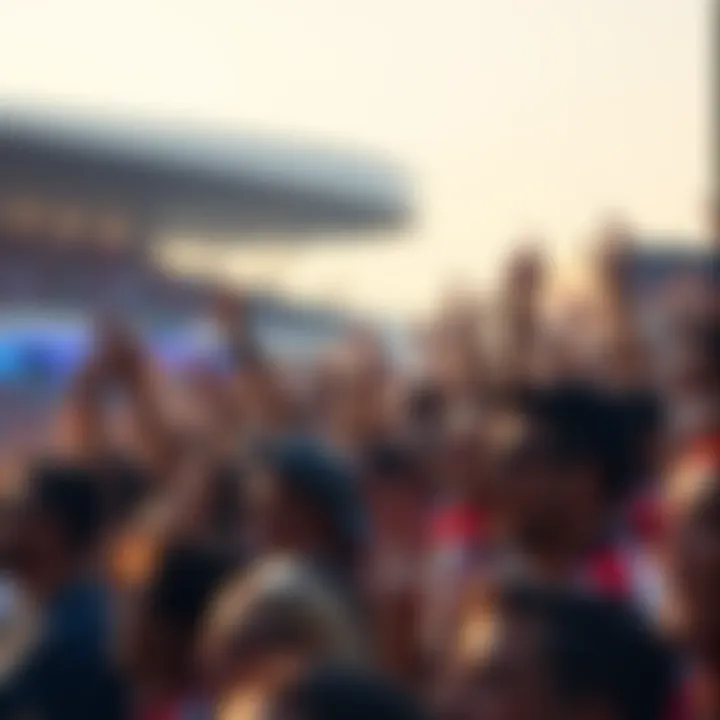 Exciting Match Day Crowd Cheering Exciting match day crowd cheering