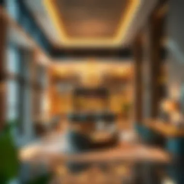 Luxurious Interior Amenities of Bloom Towers Interior view highlighting luxurious amenities of Bloom Towers