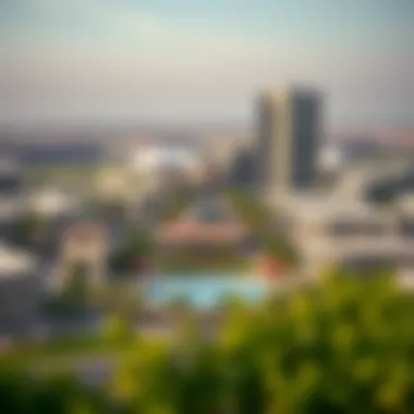 Jumeirah Village Circle Landscape Landscape view of Jumeirah Village Circle and its surroundings