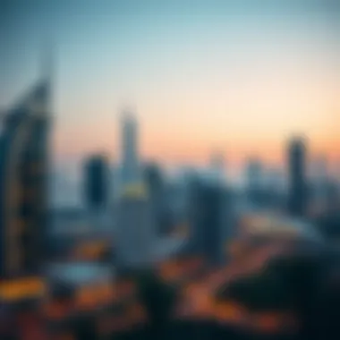 A skyline view of Dubai showcasing luxury real estate properties.
