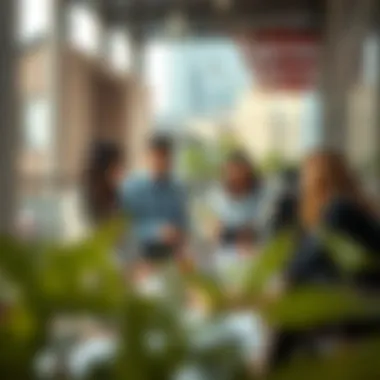 A team of real estate professionals collaborating on a project.