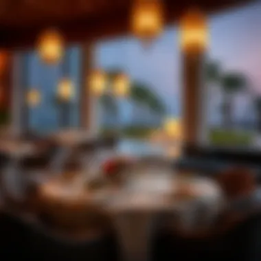 Gourmet dining experience at Bulgari Resort featuring exquisite culinary creations