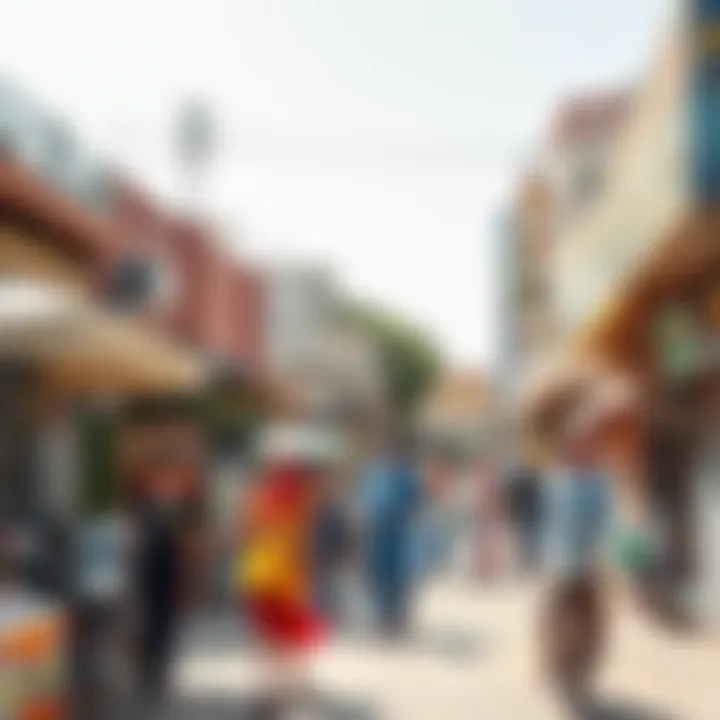 Vibrant community life in Bur Dubai showcasing cultural diversity