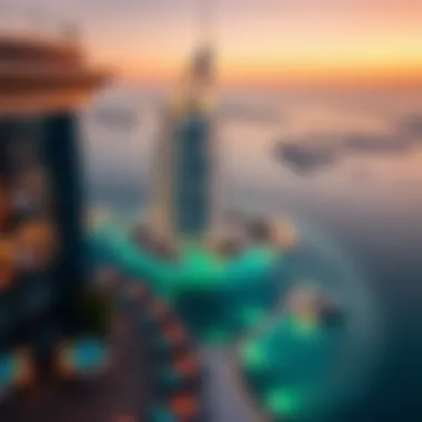 Breathtaking Views from Burj Al Arab Spectacular view from Burj Al Arab's terrace