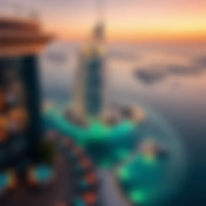 Breathtaking Views from Burj Al Arab Spectacular view from Burj Al Arab's terrace