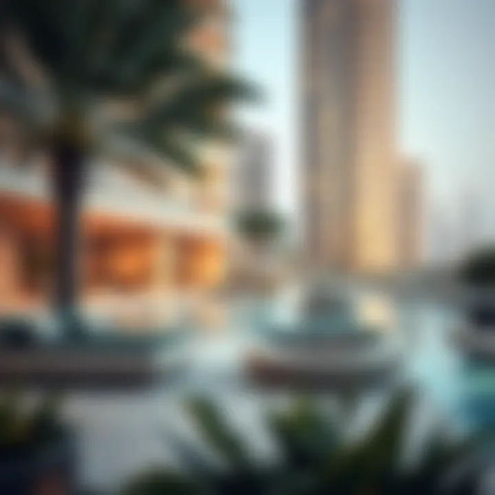 Luxurious residential amenities at Burj Al Nahda