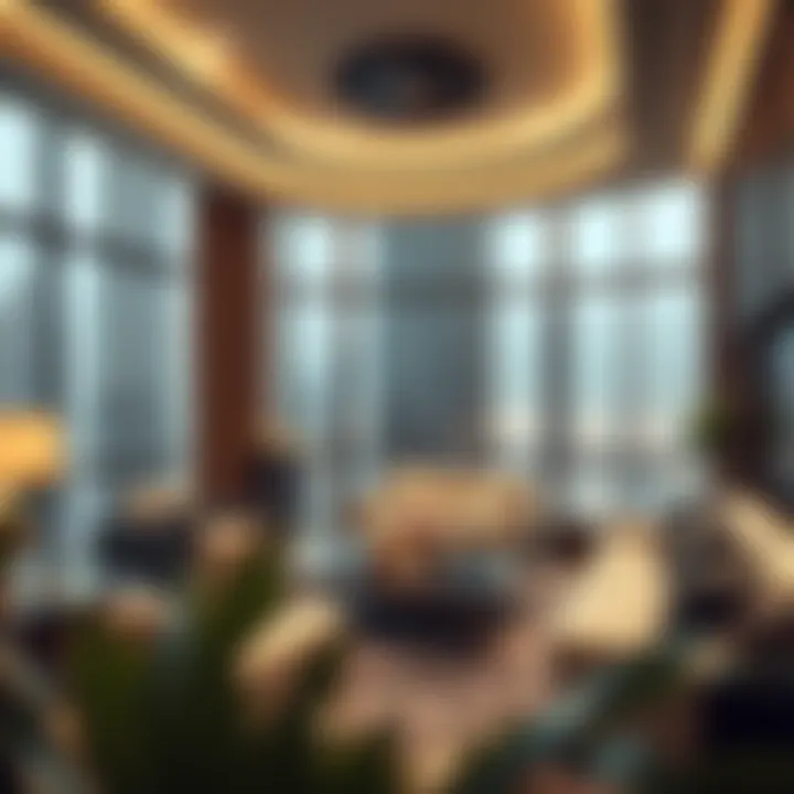 Luxurious interior of a Burj Khalifa apartment