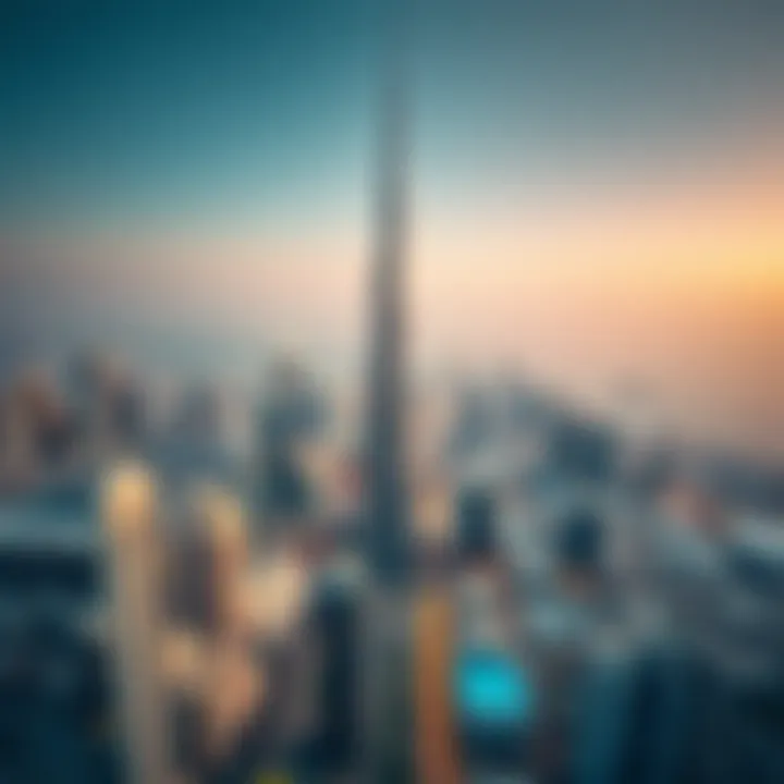 View of Dubai's skyline from Burj Khalifa