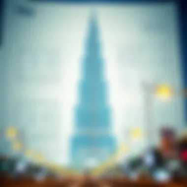 Architectural blueprint of Burj ME showcasing its design