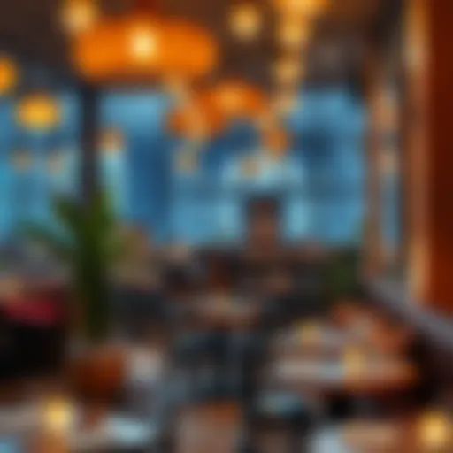 Charming Atmosphere in Business Bay Cafes Cozy ambiance of a Business Bay cafe