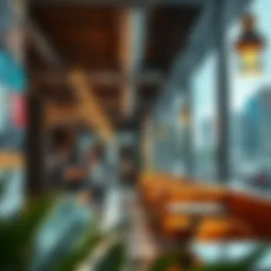 Innovative Interior Design in Business Bay Cafés Unique interior design of a café