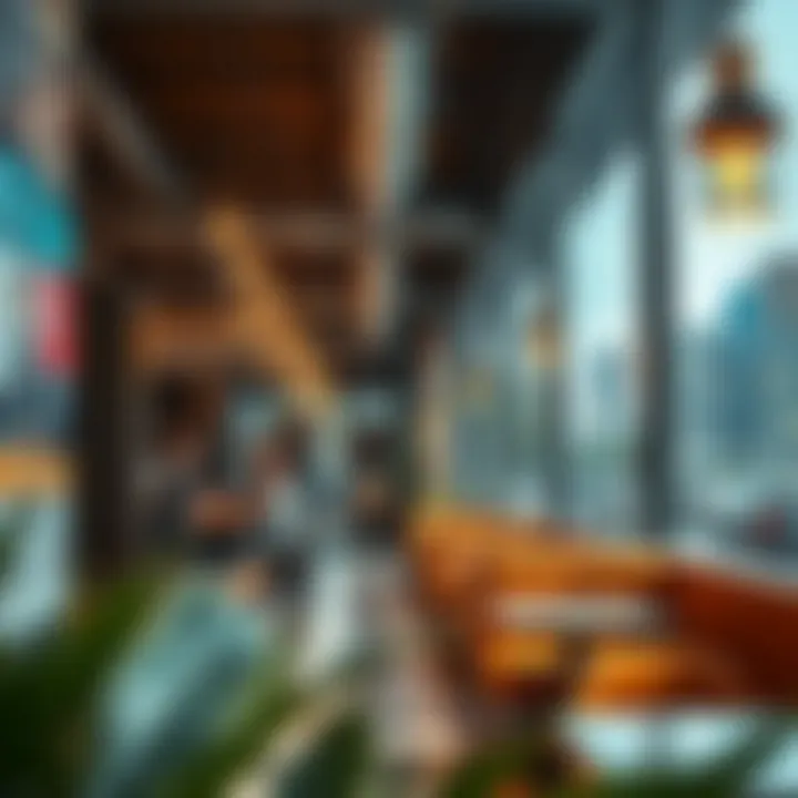 Innovative Interior Design in Business Bay Cafés Unique interior design of a café