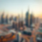 A panoramic view of Dubai's skyline showcasing its modern architecture