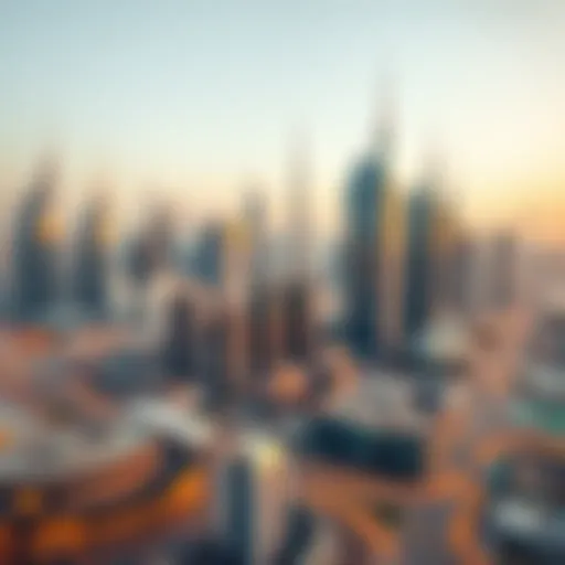 A panoramic view of Dubai's skyline showcasing its modern architecture