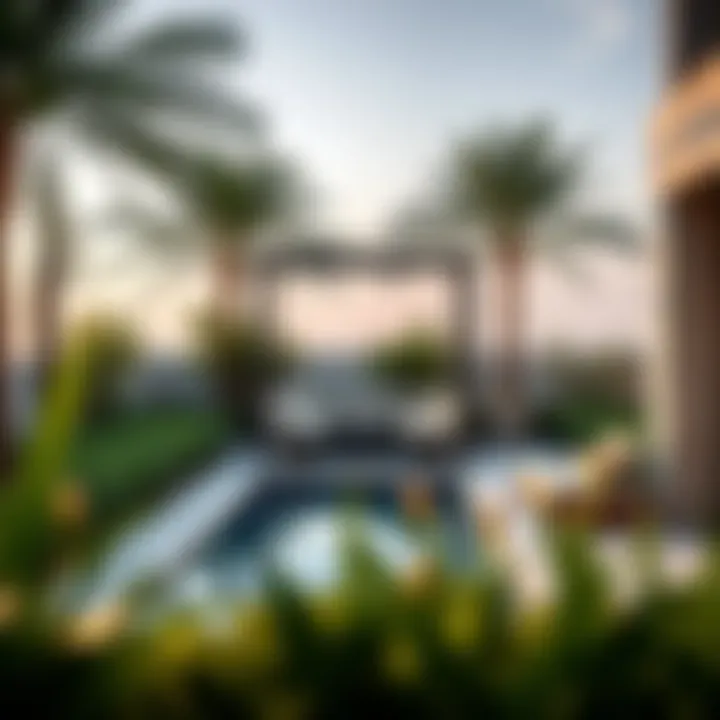 Serene outdoor spaces in Casa by Damac