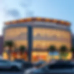 Exterior view of Centrepoint at Dalma Mall showcasing its modern architecture