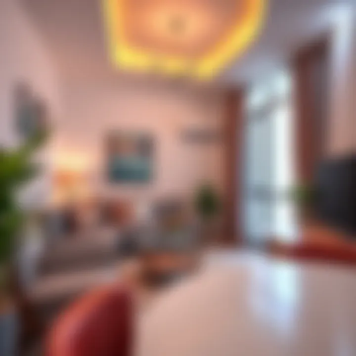 Cozy interior of a well-designed 1BHK apartment