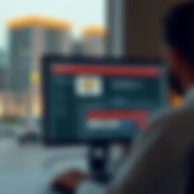 Checking Your Ejari Status Online Checking Ejari status on a computer screen