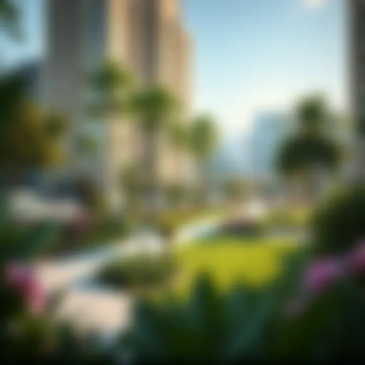 Serene Green Spaces Near City Walk Residences Ample green areas and parks surrounding City Walk