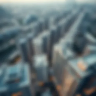 Stunning Aerial Perspective of City Walk Residences Aerial view of City Walk Residences showcasing modern architecture