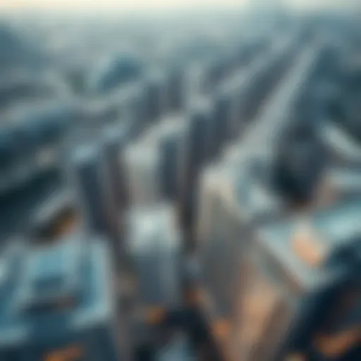 Stunning Aerial Perspective of City Walk Residences Aerial view of City Walk Residences showcasing modern architecture