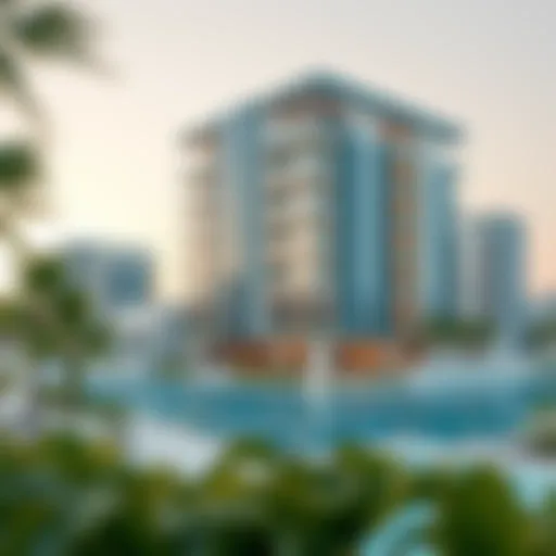 A stunning view of Como Residence Palm showcasing its modern architecture