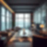 Luxurious living room showcasing modern furniture