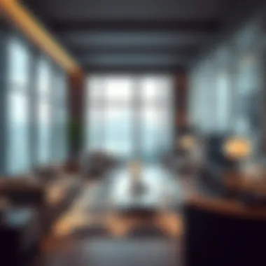 Luxurious living room showcasing modern furniture