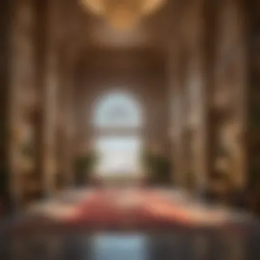 Opulent Hotel Interior in Dubai Luxurious interior of a Dubai hotel