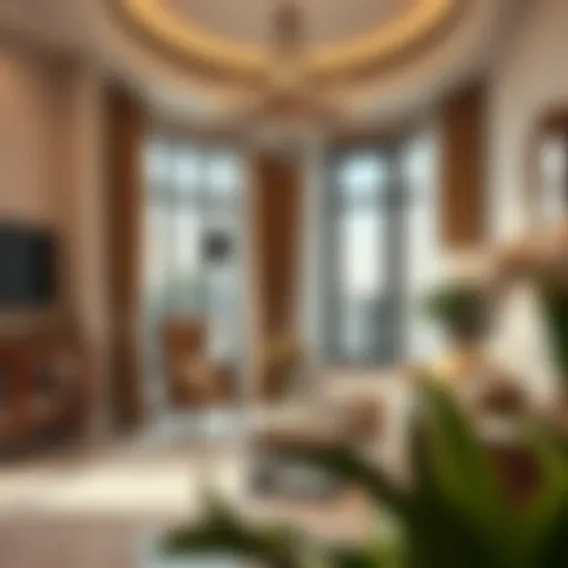 Elegant Villa Room Décor in Mirdif Luxurious villa room showcasing elegant decor and furnishings in Mirdif